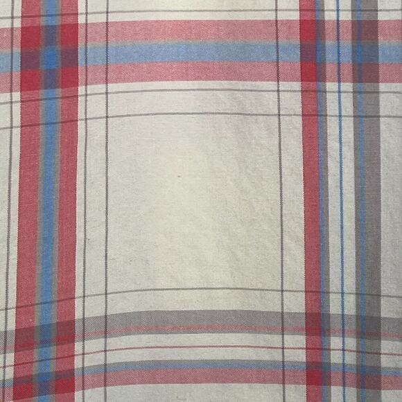 Abercrombie & Fitch Men Muscle Short Sleeve Button-up Shirt Yellow Pink Blue - Picture 8 of 8